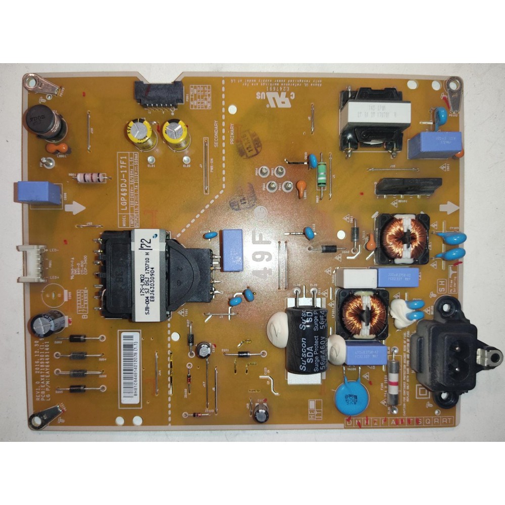 EAX67189301(1.5), EAY64491401,LG POWER BOARD.