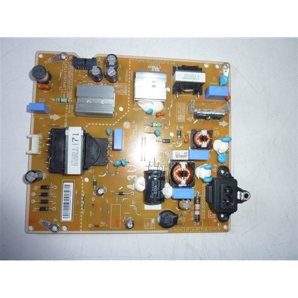 EAX67209001 (1.5), LGP43DJ-17U1, EAY64529501, LG POWER BOARD