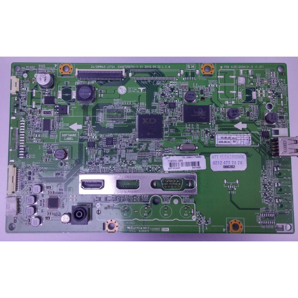 EAX67256701(1.0) 64474002, LG, MAİN BOARD, ANA KART