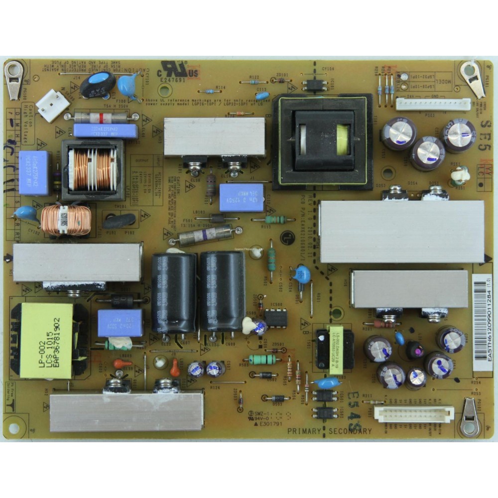 EAX62106801/1 - REV 1.0 - EAY61209901 LG POWER BOARD